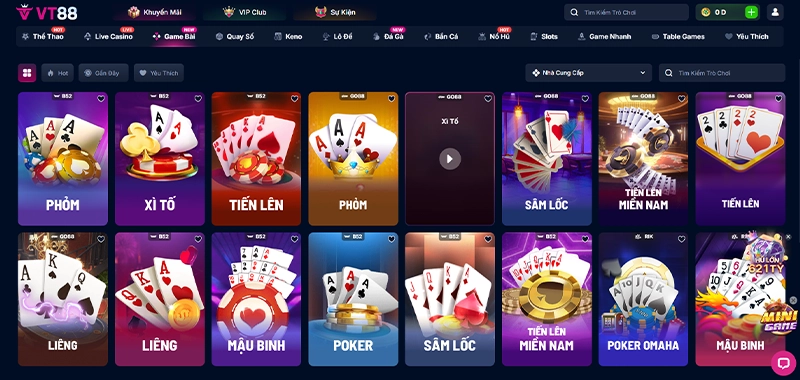 Game bài VT88 - Trò chơi đối kháng nhận tiền dễ dàng
